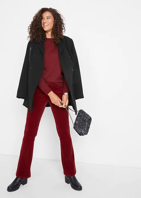 Stretch-Cordhose, Bootcut, bonprix