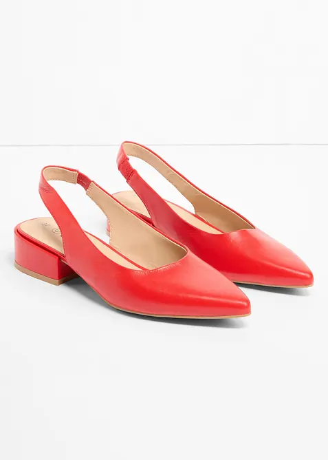 Slingpumps mit flachem Absatz, bonprix