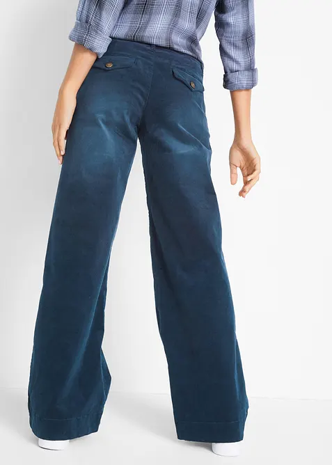 Stretch-Cordhose, Wide, bonprix