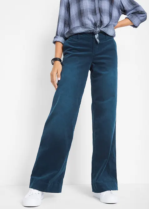 Stretch-Cordhose, Wide, bonprix