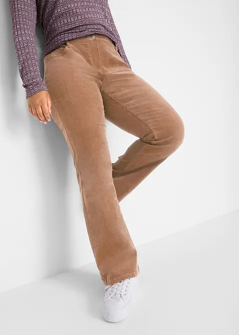 Stretch-Cordhose, Bootcut, bonprix