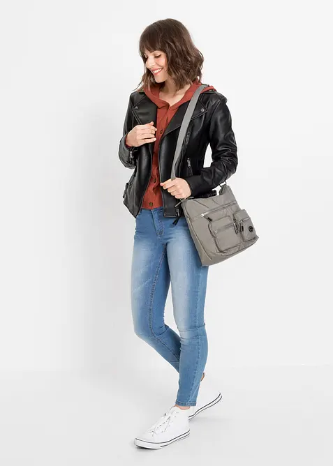 Sac &agrave; bandouli&egrave;re avec poches ext&eacute;rieures, bonprix