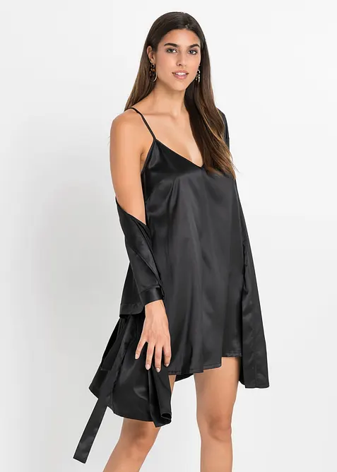 Morgenmantel-Set: Kimono + Neglig&eacute; (2-tlg.Set), bonprix