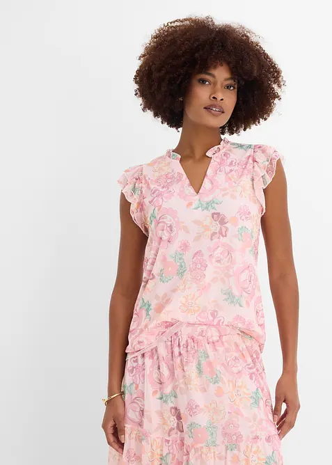 Blouse en mesh doux, bonprix