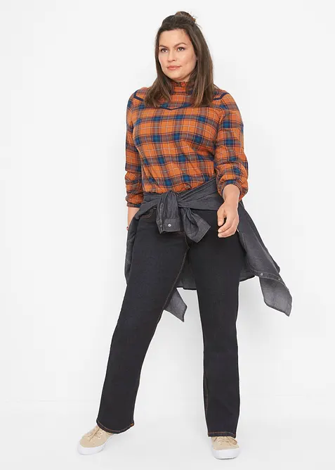 Straight Jeans Mid Waist, Stretch, bonprix