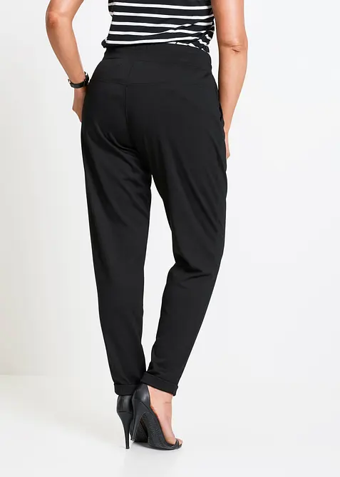 Pantalon jogger en viscose m&eacute;lang&eacute;e, bonprix