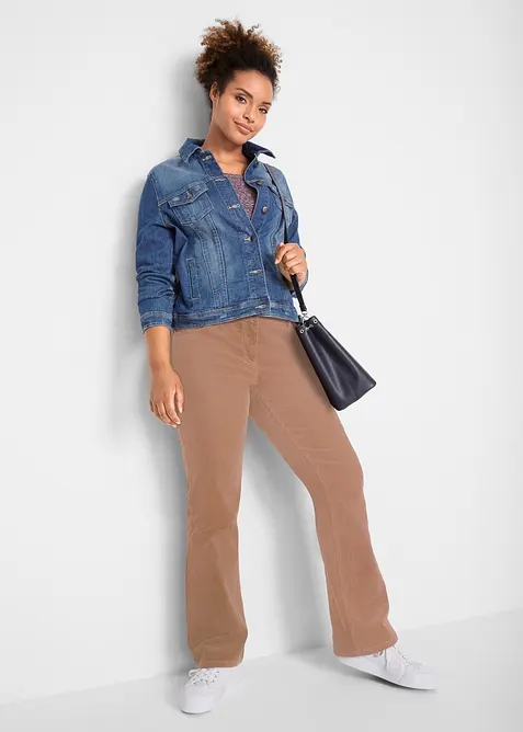 Stretch-Cordhose, Bootcut, bonprix