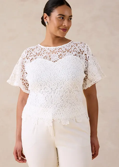 Spitzenshirt, bonprix