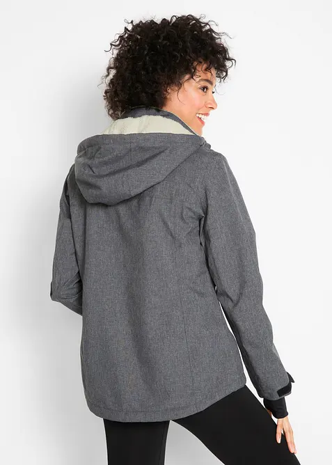 Veste outdoor fonctionnelle avec int&eacute;rieur polaire peluche, imperm&eacute;able, bonprix