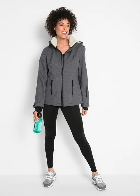 Veste outdoor fonctionnelle avec int&eacute;rieur polaire peluche, imperm&eacute;able, bonprix