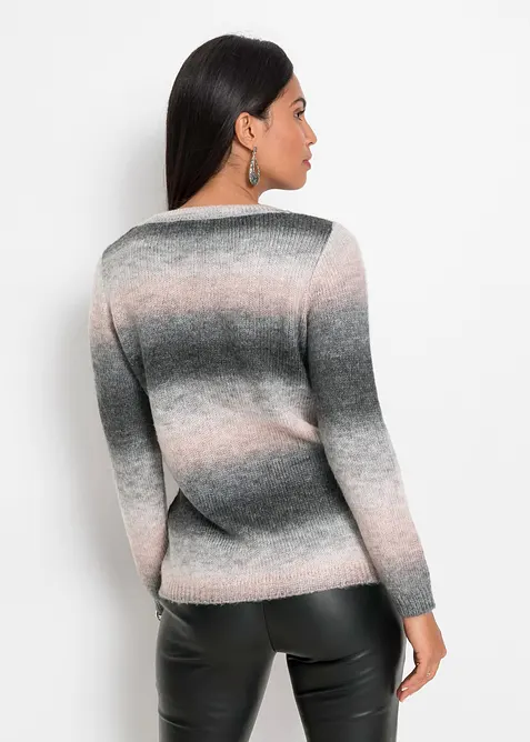 Pull &agrave; d&eacute;grad&eacute; de couleurs, bonprix