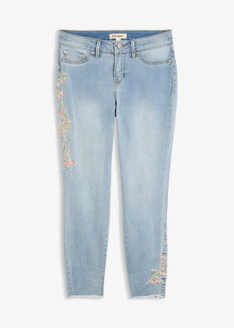 Jean skinny taille mi-haute, cropped, bonprix