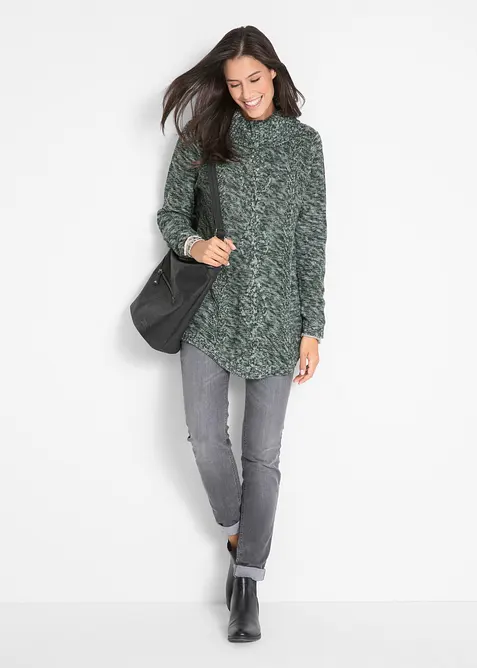 Poncho-Longpullover, Langarm, bonprix
