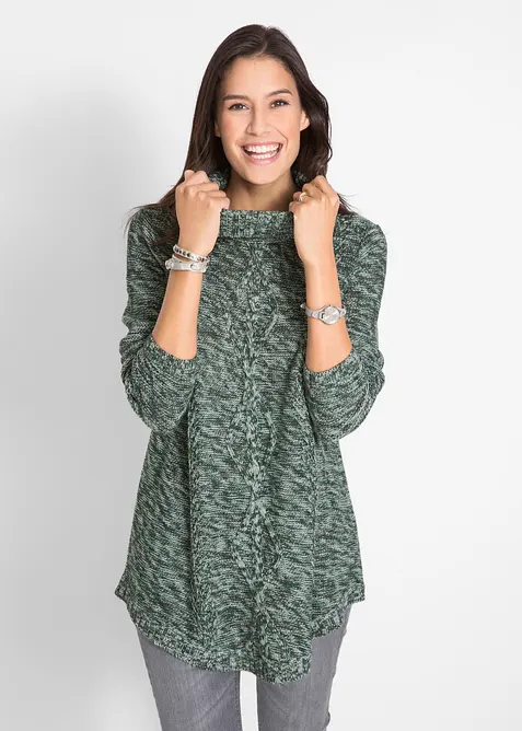 Poncho-Longpullover, Langarm, bonprix