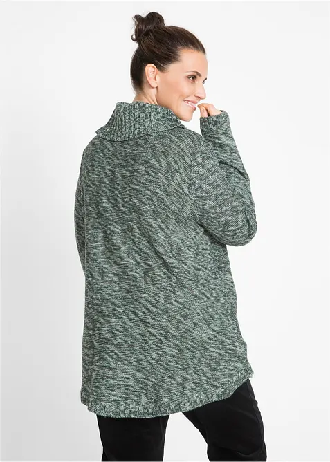 Pull long esprit poncho, manches longues, bonprix