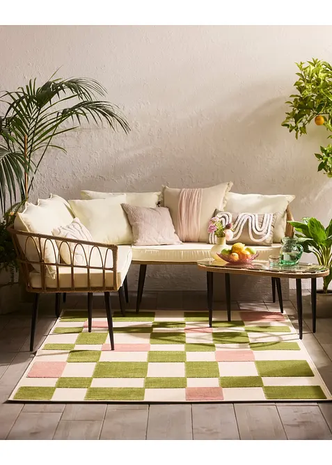 In- und Outdoor Teppich mit Hoch- Tiefstruktur, bonprix
