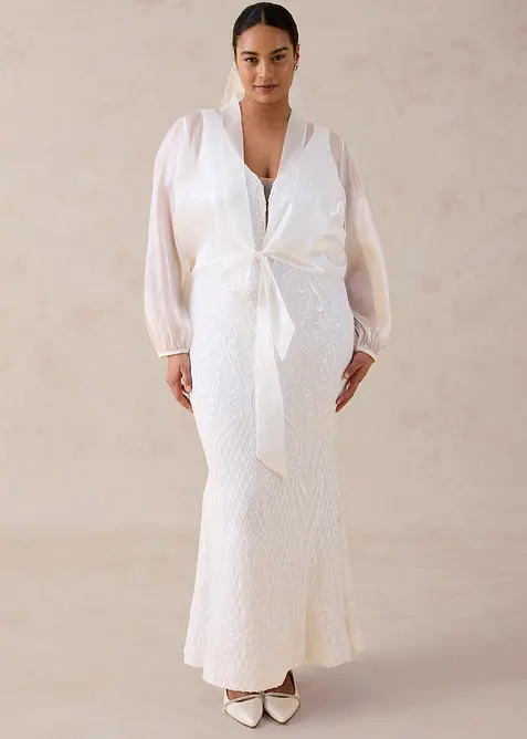 Brautkleid mit Paillettenstickerei, bonprix