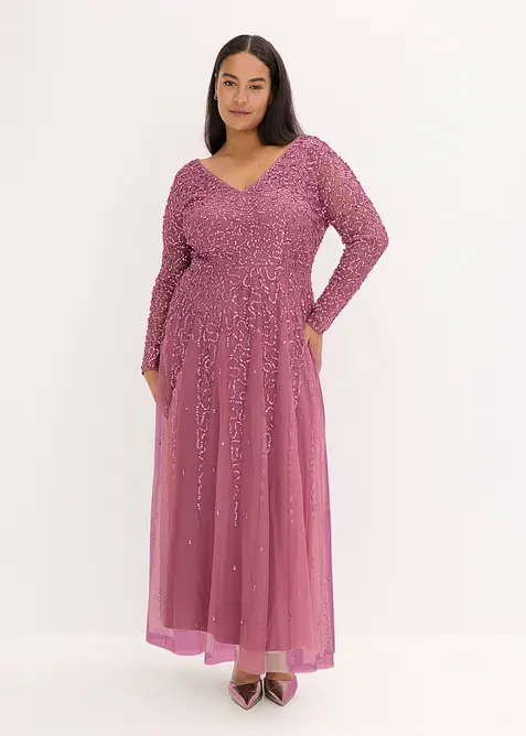 Abendkleid mit Paillettenstickerei, bonprix