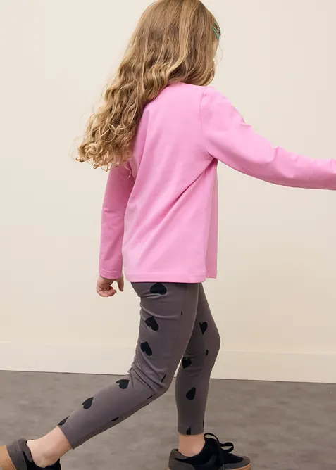 Lot de 3 T-shirts manches longues en coton extensible, bonprix