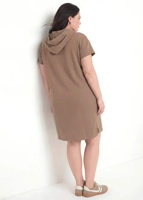 Sweatkleid mit Kapuze, bonprix