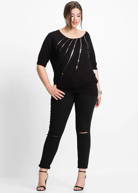 T-shirt fluide en viscose extensible, bonprix