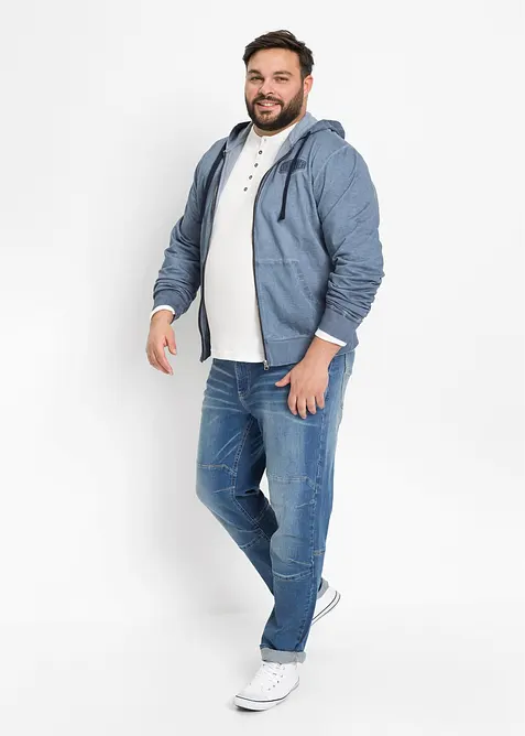 Kapuzen-Sweatjacke in ausgewaschener Optik, bonprix