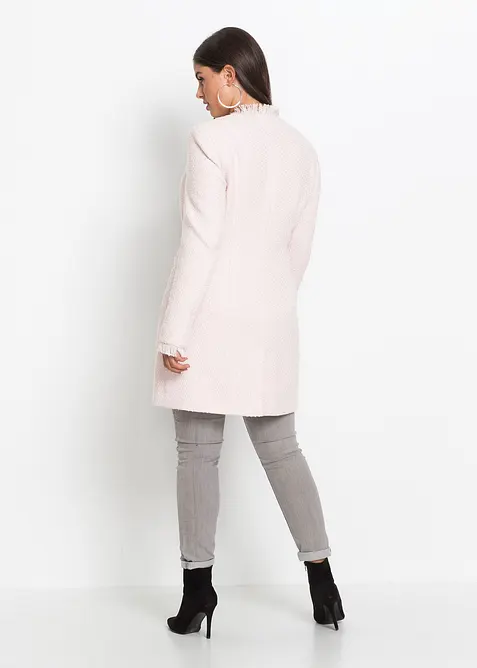 Blazer long en maille boucl&eacute;e, bonprix