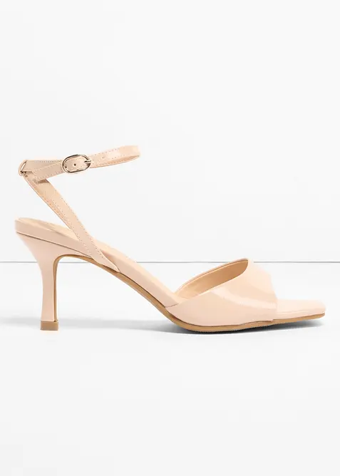 Riemchensandaletten in Lack-Optik, bonprix
