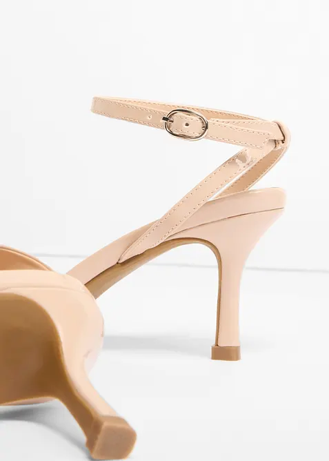 Riemchensandaletten in Lack-Optik, bonprix