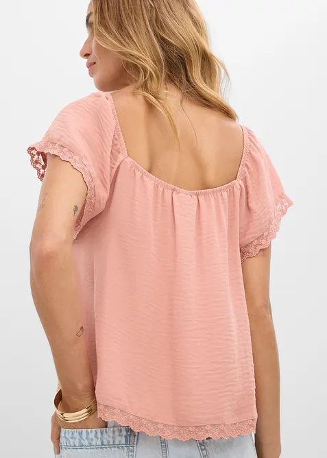 Top blouse en cr&ecirc;pe l&eacute;g&egrave;re, bonprix