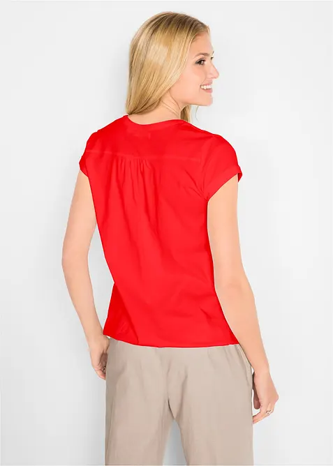 Baumwoll-Shirt, Kurzarm, bonprix
