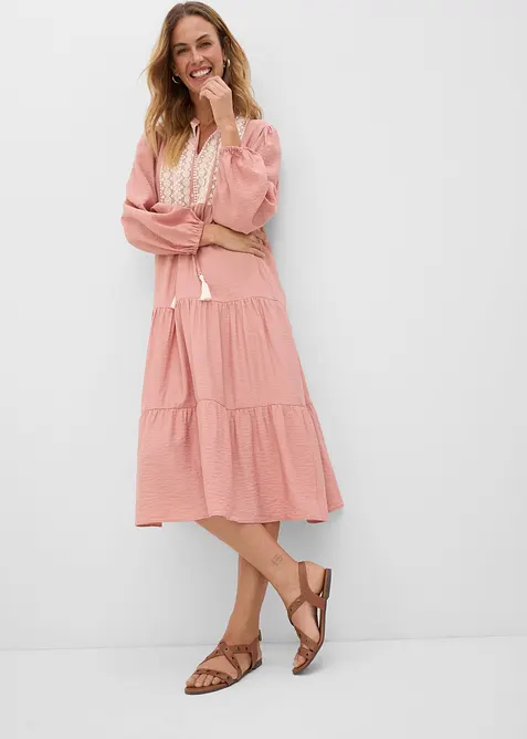 Midikleid aus softem Viskose-Mix, bonprix