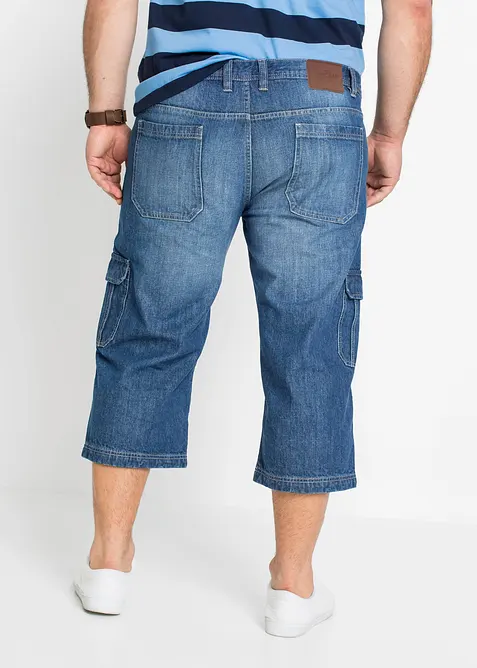 Jean cargo 3/4 regular droit, bonprix