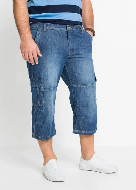Jean cargo 3/4 regular droit, bonprix