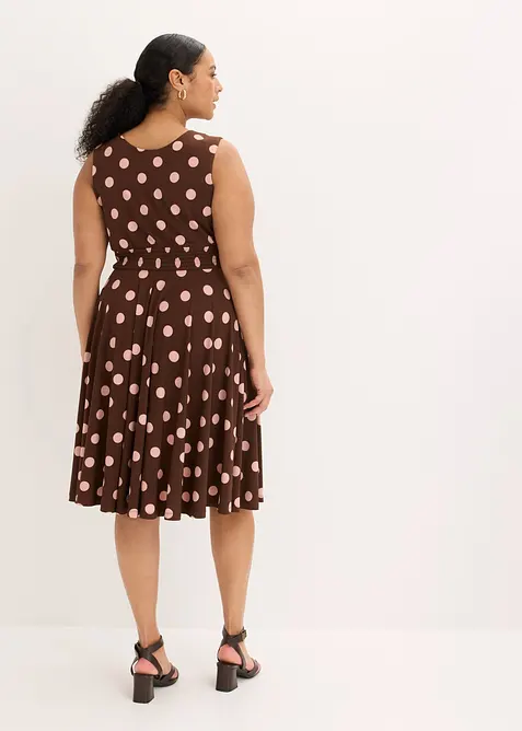Robe en jersey &agrave; pois, bonprix