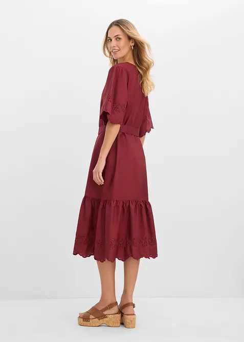 Midikleid aus reiner Baumwolle, bonprix