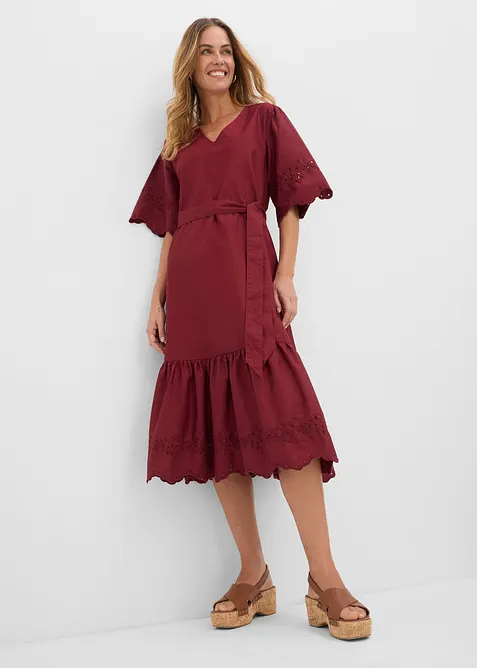 Midikleid aus reiner Baumwolle, bonprix