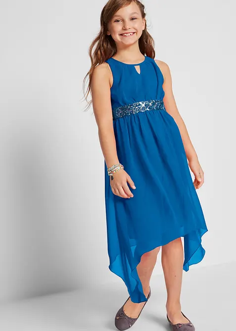 Robe en cr&ecirc;pe &agrave; sequins, bonprix