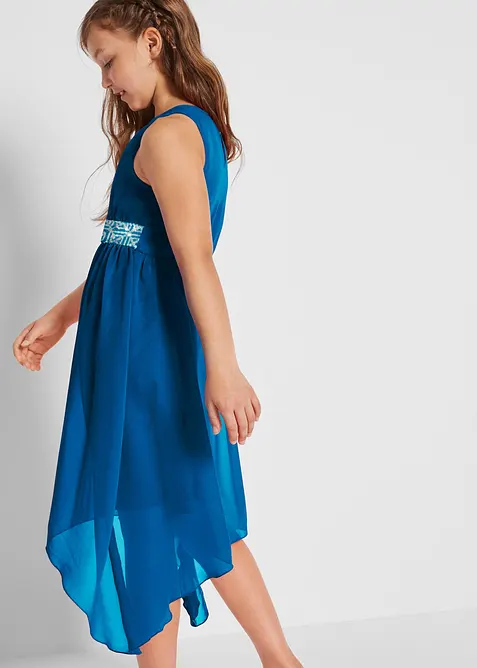 Robe en cr&ecirc;pe &agrave; sequins, bonprix