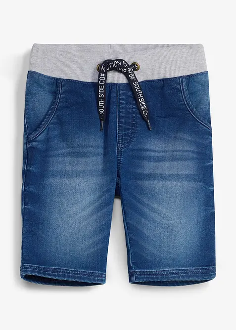 Bermuda en jean &agrave; taille &eacute;lastiqu&eacute;e, regular, bonprix