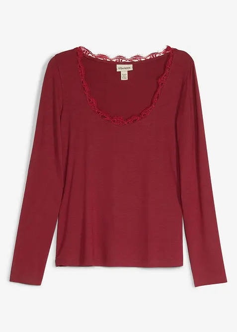 Langarmshirt aus softem Viskose-Mix, bonprix