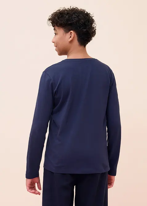 Langarmshirt mit Bio Baumwolle (5er Pack), bonprix