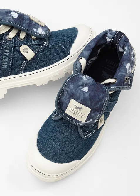 Baskets montantes Mustang en toile coton, Mustang