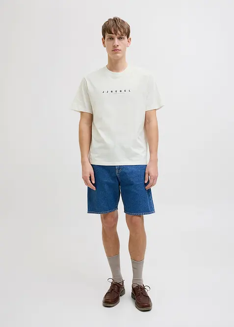 JJ REBEL T-Shirt aus reiner Baumwolle, Loose Fit, JJ REBEL