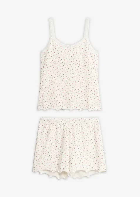 Pyjashort en mati&egrave;re c&ocirc;tel&eacute;e, bonprix