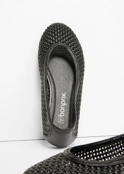 Ballerinas aus Soft-Material, bonprix