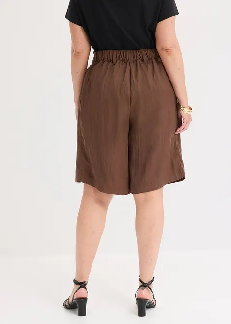 Bermuda doux en viscose m&eacute;lang&eacute;e, bonprix