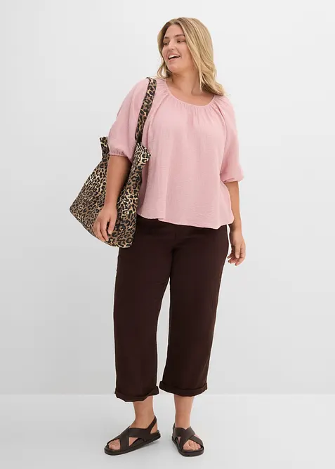 Musselin-Tunika aus reiner Baumwolle, bonprix