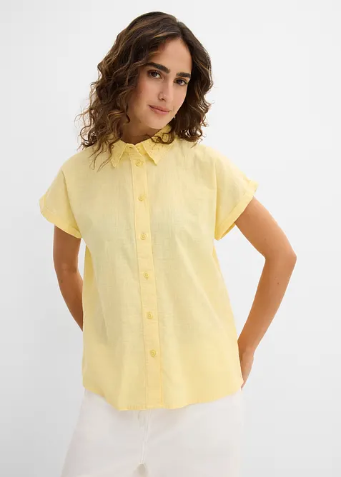 Chemisier en coton &agrave; broderie anglaise, bonprix
