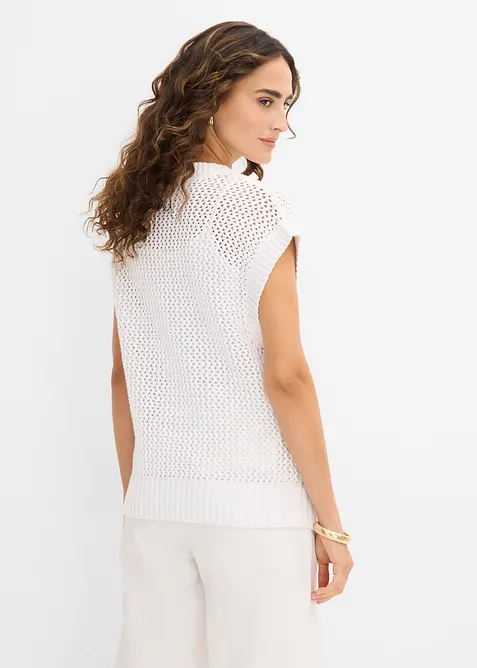 T-shirt en maille 100% coton, bonprix